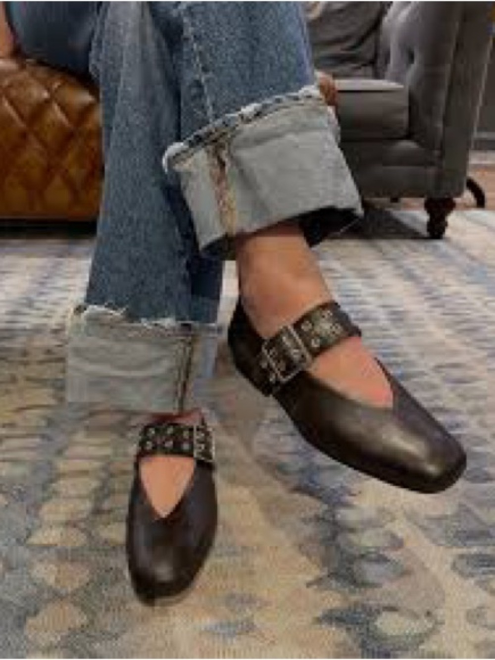 Miz Mooz Zephyr Flats Sz 37, 7 US